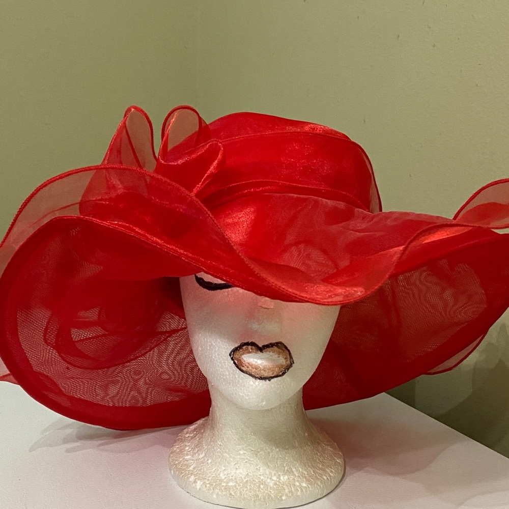 Pretty Red Dress / Church Hat by Giovannio